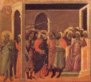 The third verloochening of Christ Duccio di Buoninsegna